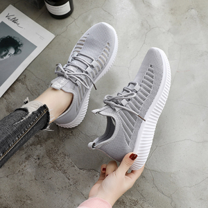 2023 New And Fashional Women's Net Surface Breathable Lace-Up Hollow Out Sneakers