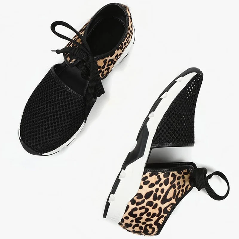 Women Fabric Lace-Up Driving Sneakers