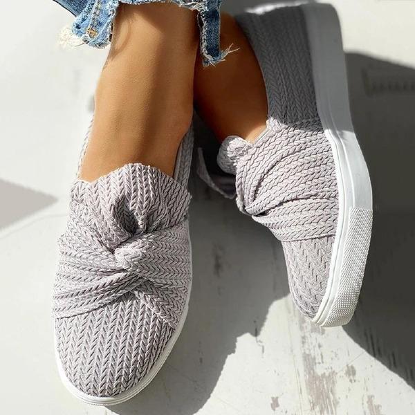 Casual Solid Color Bow Flat Loafers