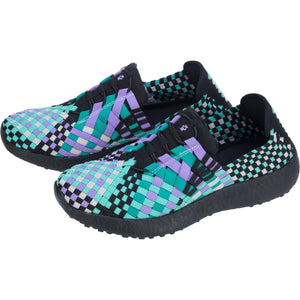 Purple Paw Woven Walking Shoes